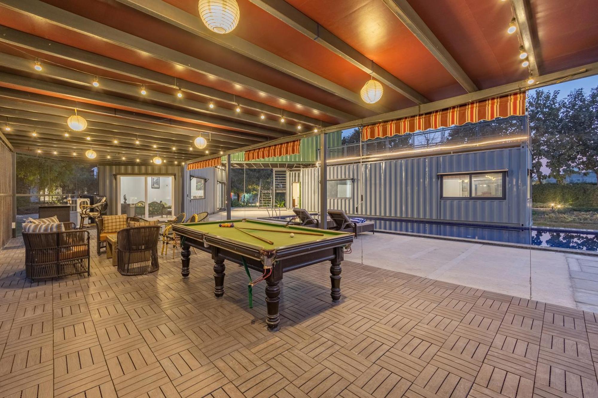 Elivaas Hidden Oasis 4Bhk With Pool, Mud House & Container House Villa Dhauj Dış mekan fotoğraf